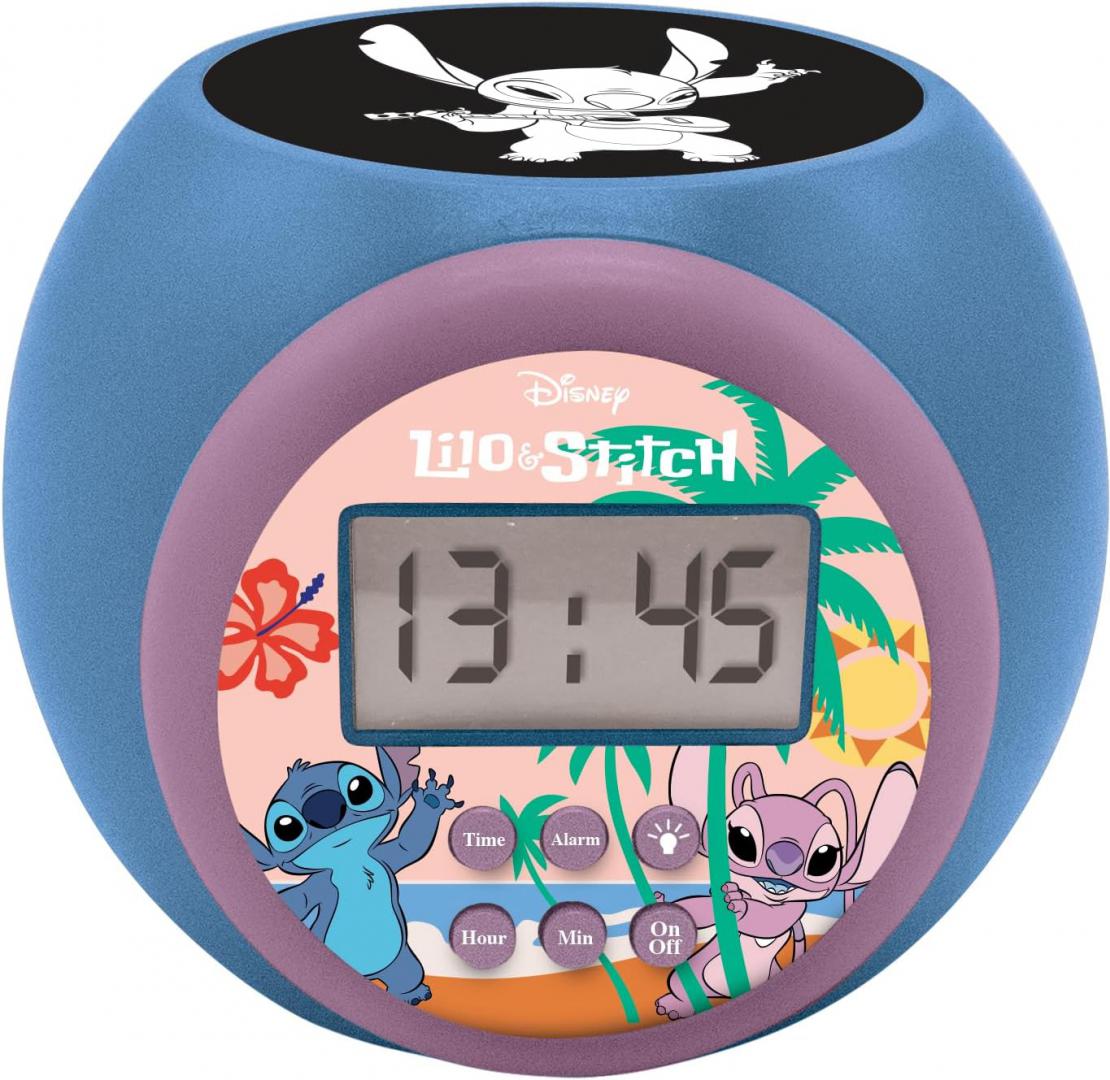 Ceas Deșteptător Proiector Stitch Lexibook - Lumină Noapte