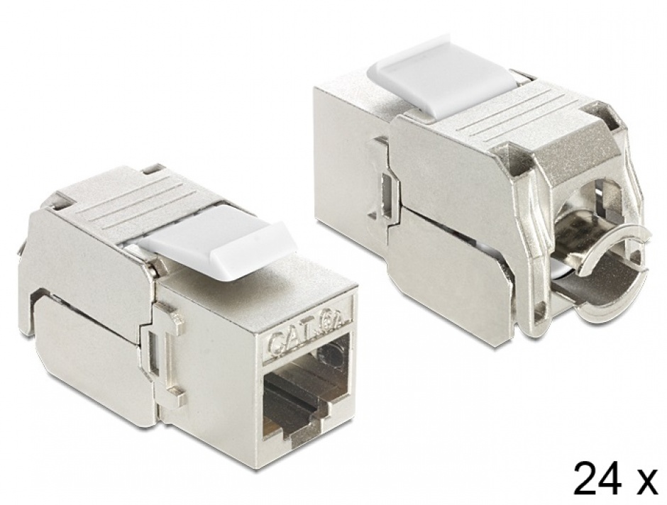 Module Keystone RJ45 LSA Cat.6A, 24 buc, Delock