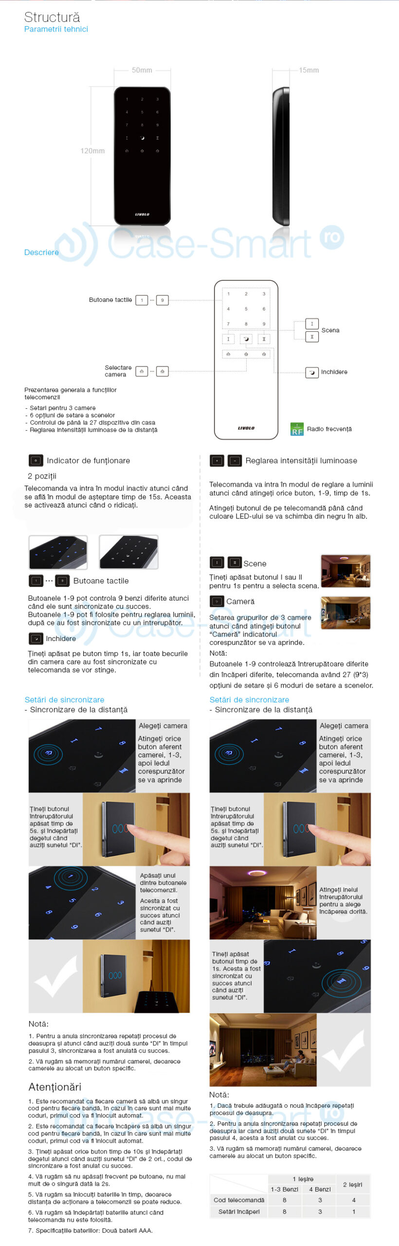 Telecomanda Livolo Touch Screen Control Universal - imagine 6