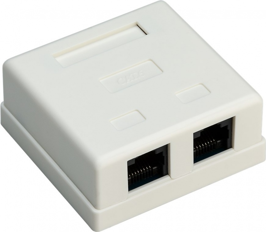 Priza Goobay RJ45 2 Porturi, CAT 6 UTP