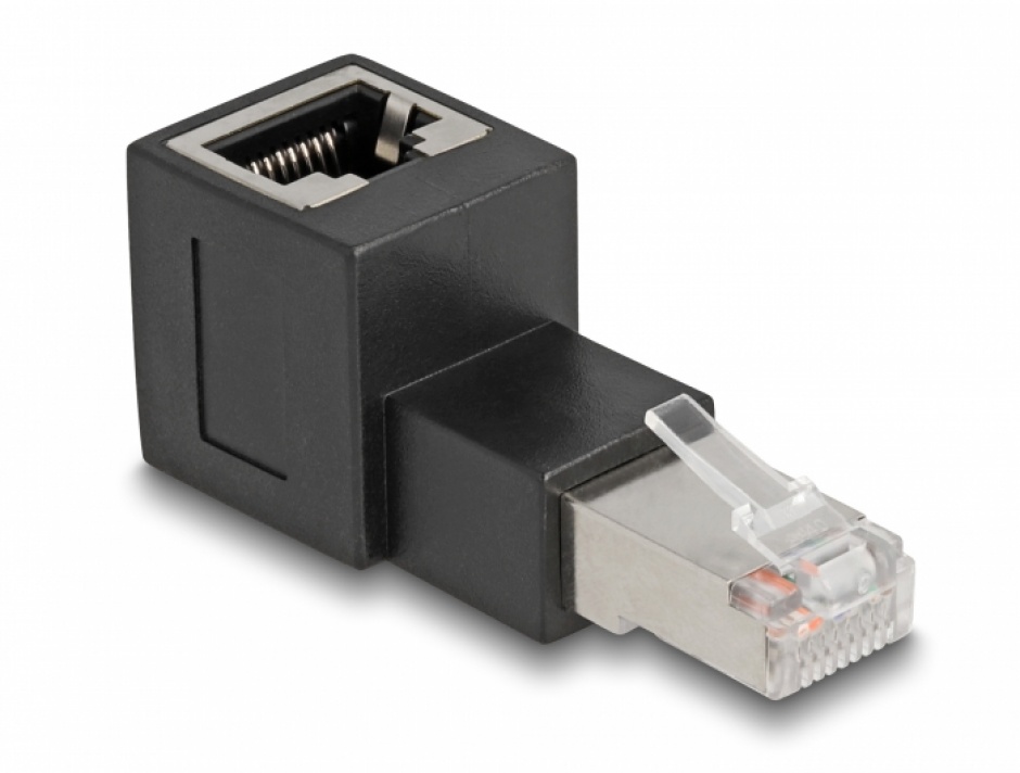 Adaptor RJ45 90° Delock Cat.6A