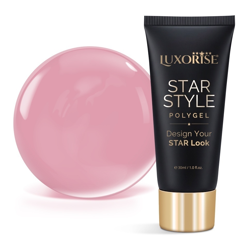 Polygel LUXORISE STAR STYLE - STAR NUDE Collection, Nude Hero, 30ml