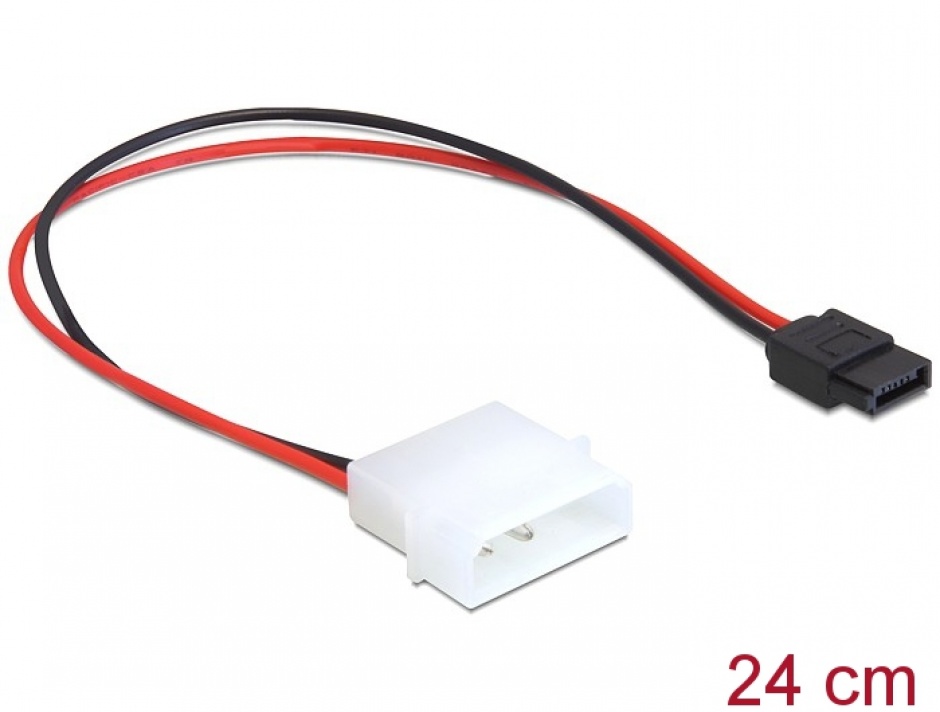 Cablu Adaptor Molex la SATA, 6 pini, Delock