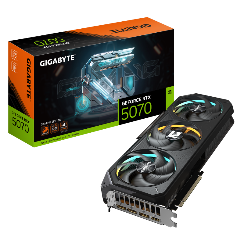 Placa Video RTX 5070 Gaming OC 12GB GDDR7 Gigabyte