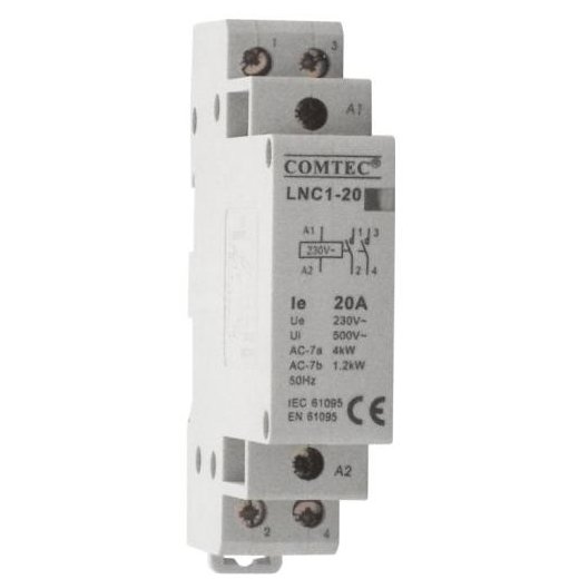 Contactor Comtec 3P/20A 3NC LNC1-20 pe Sina DIN