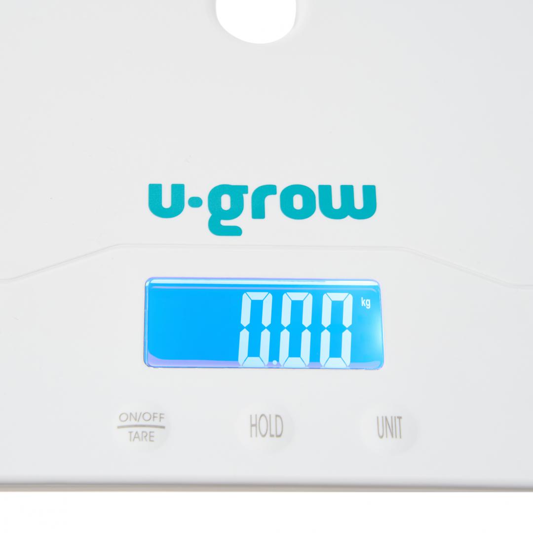 Cântar Digital 2in1 Bebe și Mamă U-Grow Bluetooth LED Alb - imagine 5