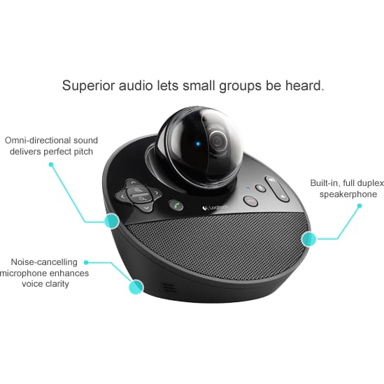 Webcam Logitech BCC950 Full HD 1080p Conferințe Video - imagine 8