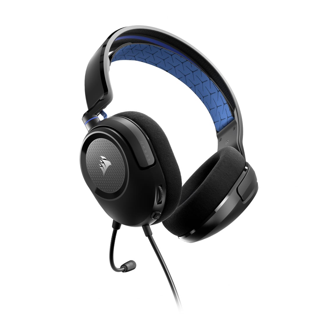 Casti Gaming CORSAIR HS35 V2 Albastru - Sunet Imersiv 50mm - imagine 5