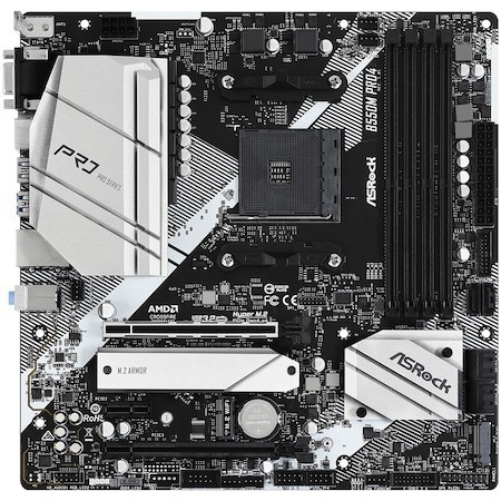 Placa de Baza ASRock B550M PRO4 Socket AM4 PCIe 4.0 - imagine 2