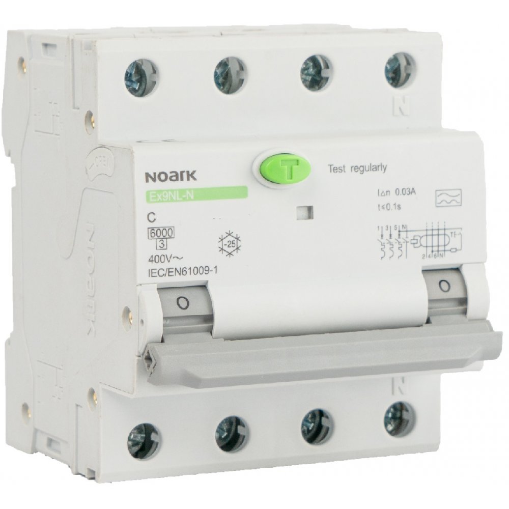 RCBO Noark Ex9NL-N 3P+N 25A 30mA Siguranță
