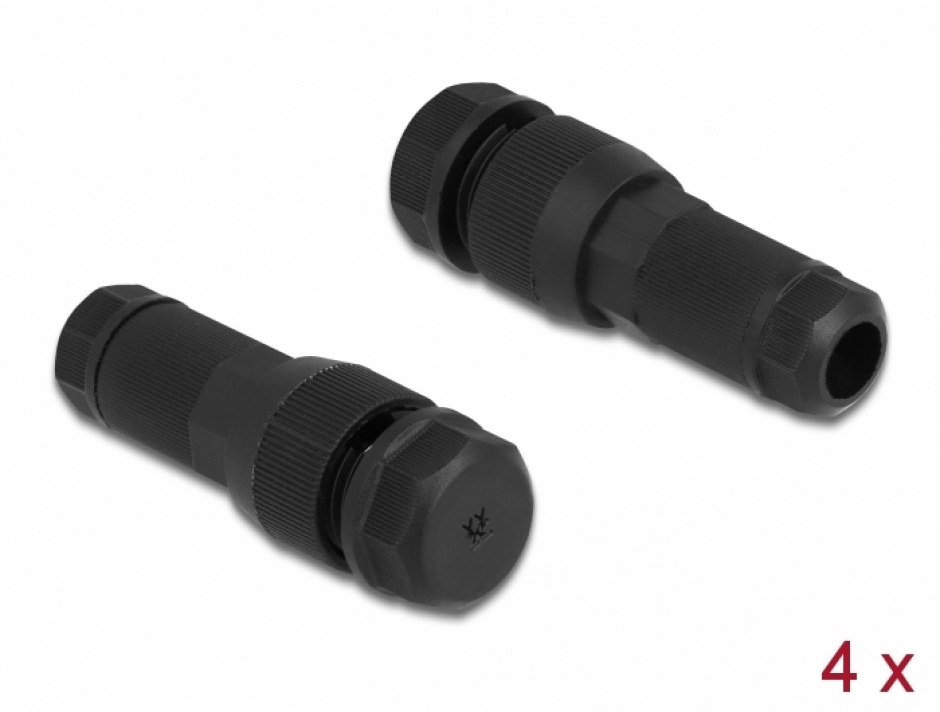 Set 4 Conectori Delock Low Voltage LED Fără Sudură