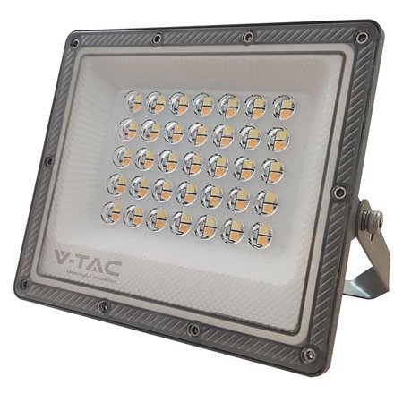 Reflector LED V-TAC 30W 3IN1 IP65 gri, 25000 ore