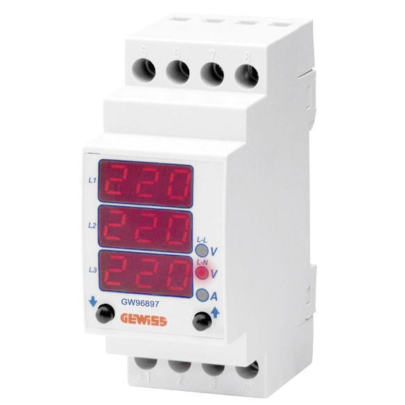 Multimetru Digital 2 Module 230V Gewiss GW96897
