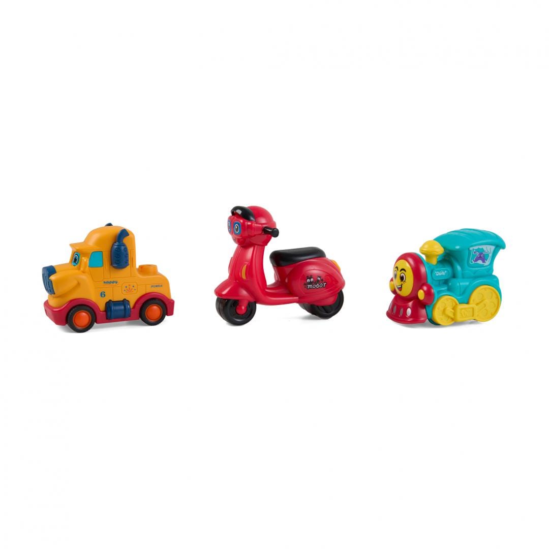Set 3 Mașinuri prin Inerție MOMKI, fără Baterii - imagine 2