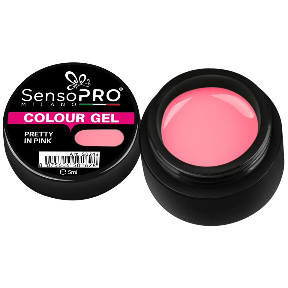 Gel UV Colorat Pretty in Pink 5ml - SensoPRO Milano