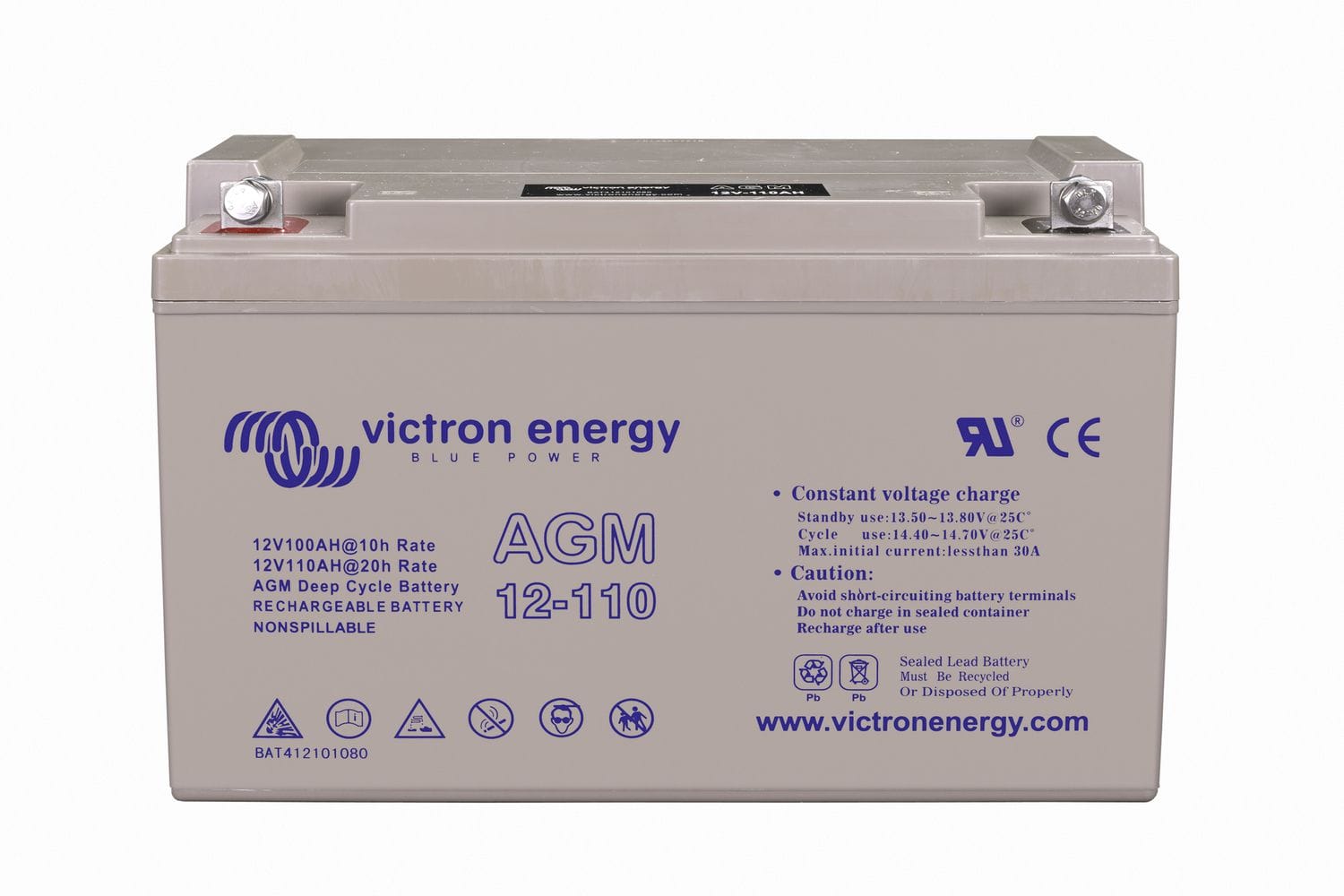 Acumulator Victron AGM 12V 110Ah Deep Cycle - Fără Întreținere - imagine 8