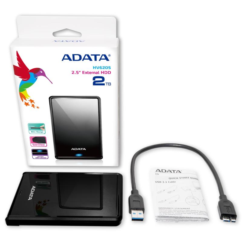 HDD Extern ADATA HV620S 4TB USB 3.1 Negru - Stocare Rapidă - imagine 6