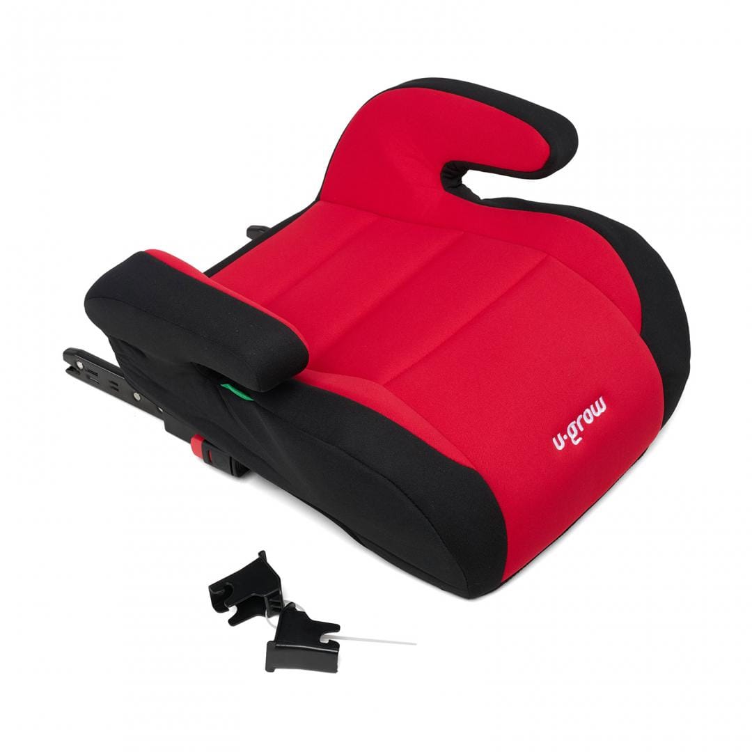 Înălțător Auto U-Grow 125-150 cm ISOFIX i-Size Negru/Roșu - imagine 5