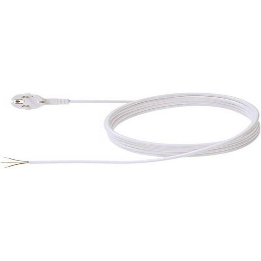 Cordon alimentare Bachmann H05VV-F 3G1, 3 m, Alb