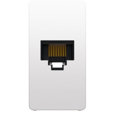 Priză RJ45 Gewiss GWC20271 Cat 5e Toolless, Alb Lucios