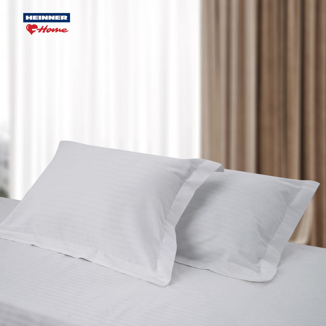 Lenjere de Pat King Size Damasc - Stil Hotelier Premium - imagine 3