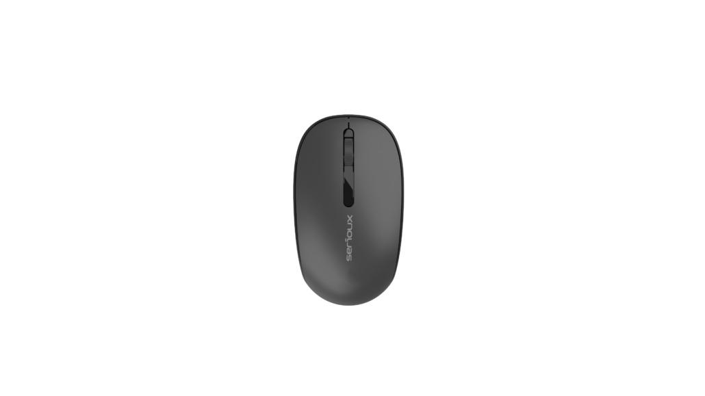 Mouse Wireless Serioux Spark 215 Negru - Click Silentios