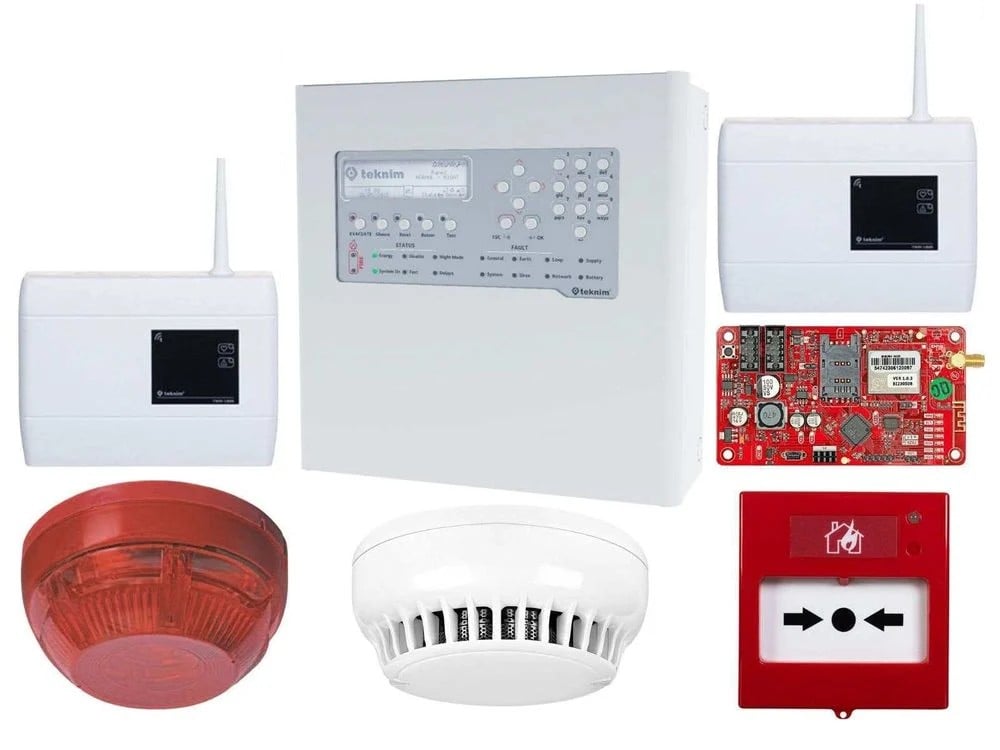 Kit Detecție Incendiu Wireless Teknim - Complet - imagine 2