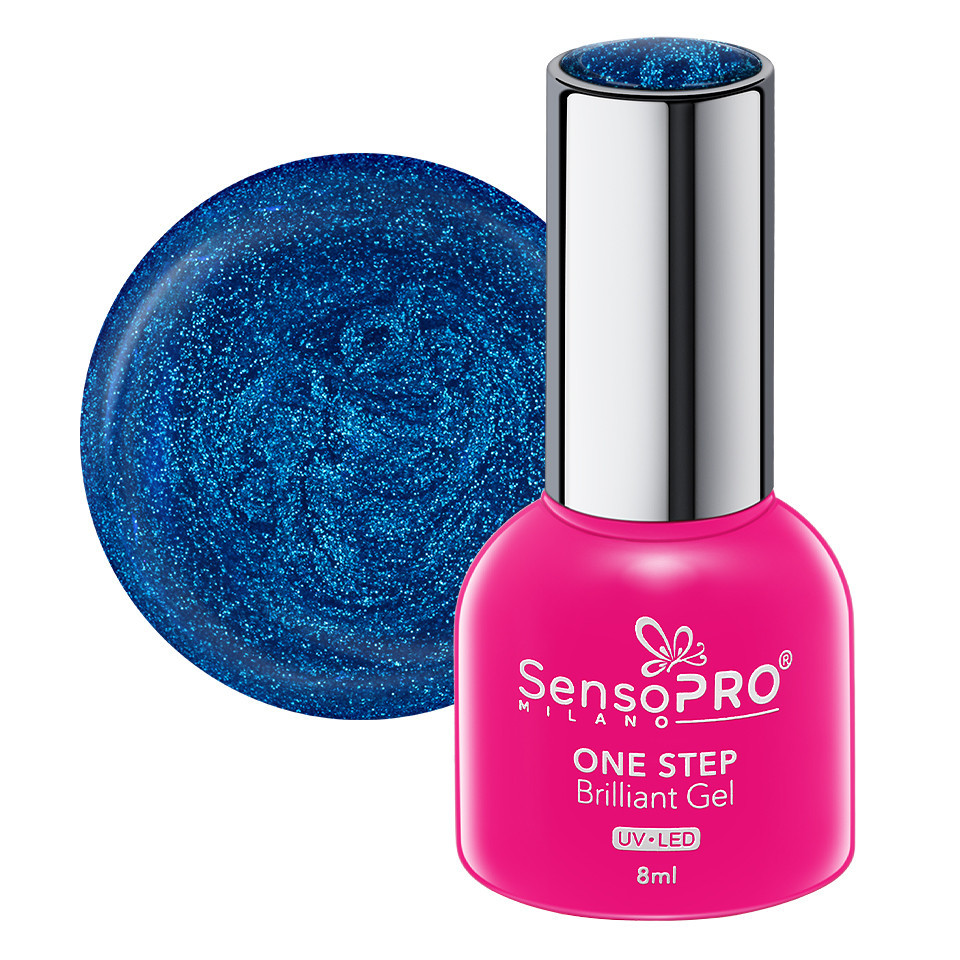 Oja Semipermanenta SensoPRO One Step Blue Diamond 8ml