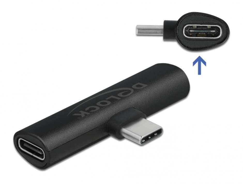 Adaptor USB-C Dublu Delock 60W PD
