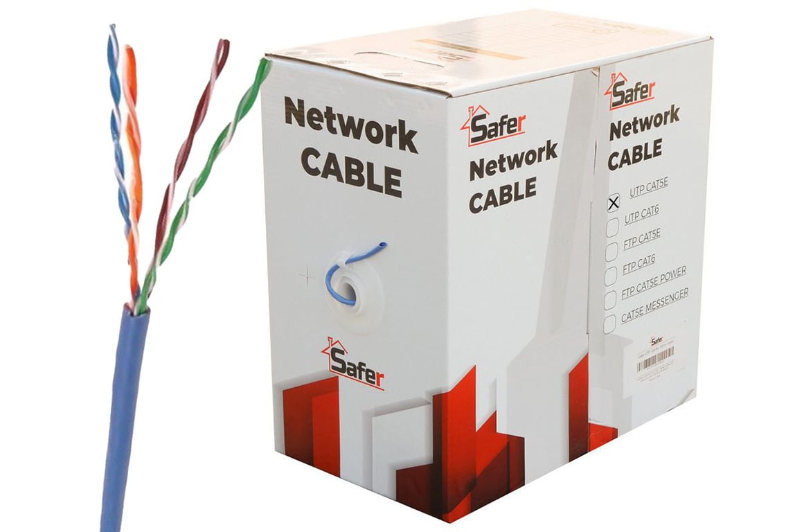 Cablu UTP Cat5e Safer 305m Cupru - Conectivitate Rapidă