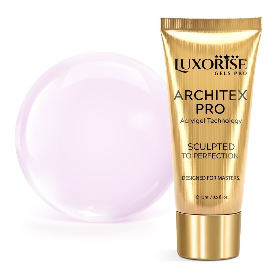 Polygel LUXORISE ARCHITEX PRO - Pure Perfection Collection, Milky Blush, 15ml