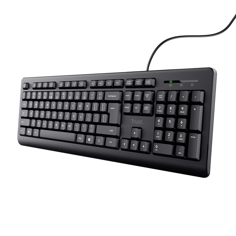 Tastatura cu fir Trust Negru - Confort și Precizie - imagine 2