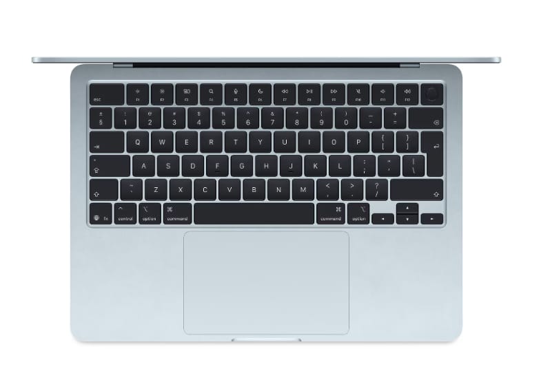 MacBook Air 13.6" M4 24GB/512GB Sky Blue 2025 - Procesor 10-Core - imagine 3