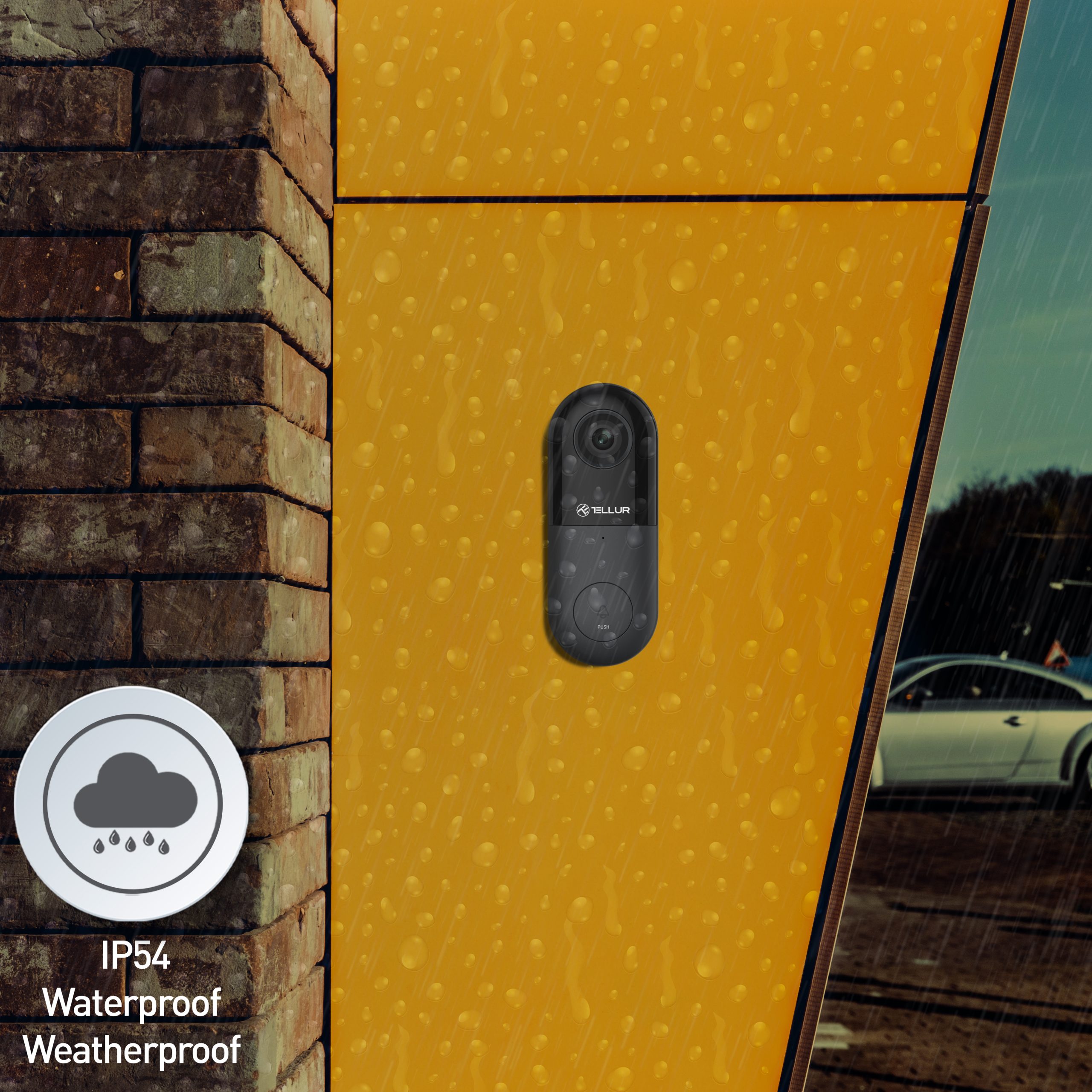 Videointerfon Tellur Wi-Fi 1080P, 130°, IP54 - imagine 9