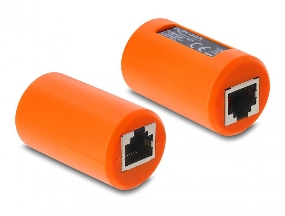 Cupla RJ45 Cat.6A Delock 90988 cu protecție supratensiune