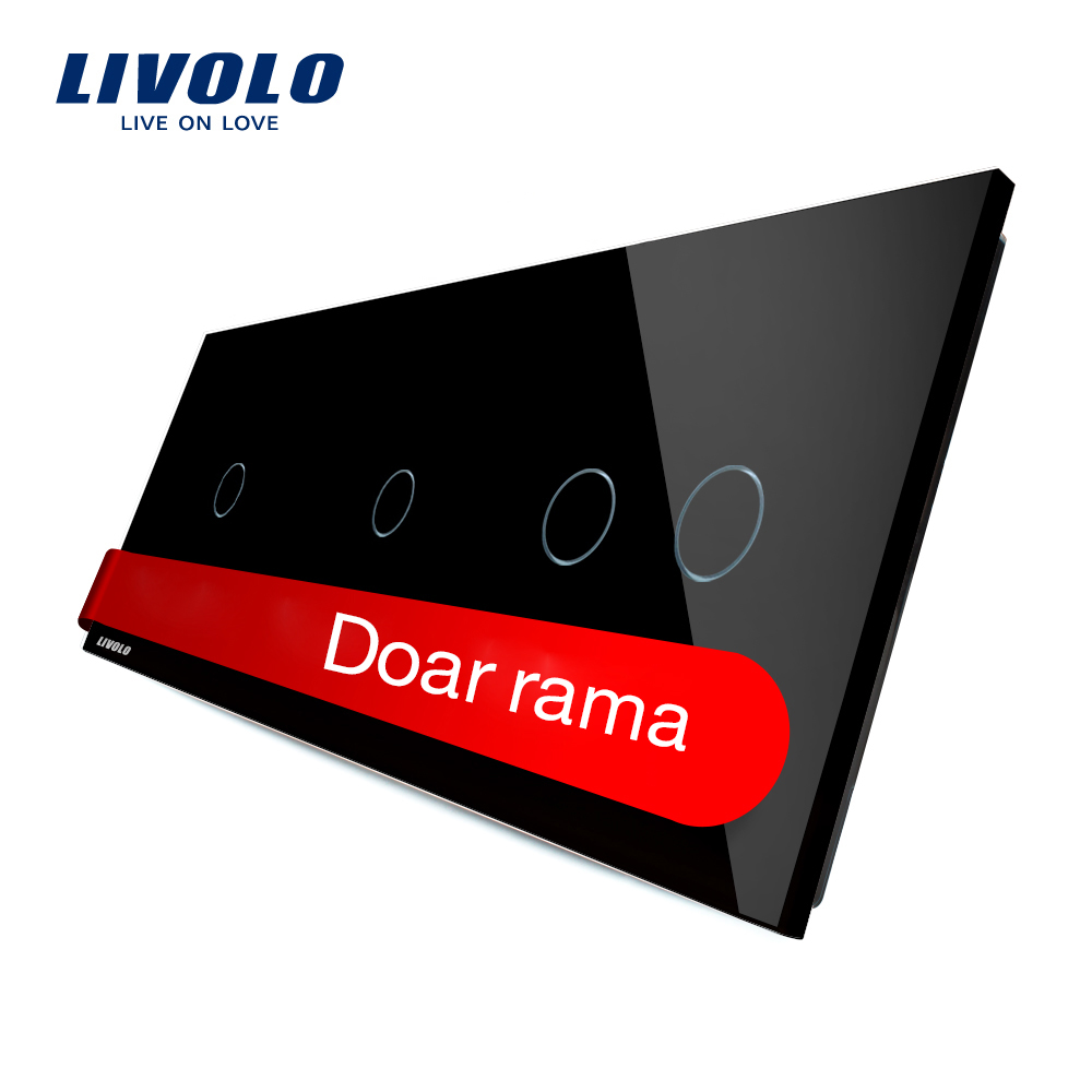 Panou Touch Livolo 2 Simplic+1 Dublu, Sticla - imagine 4