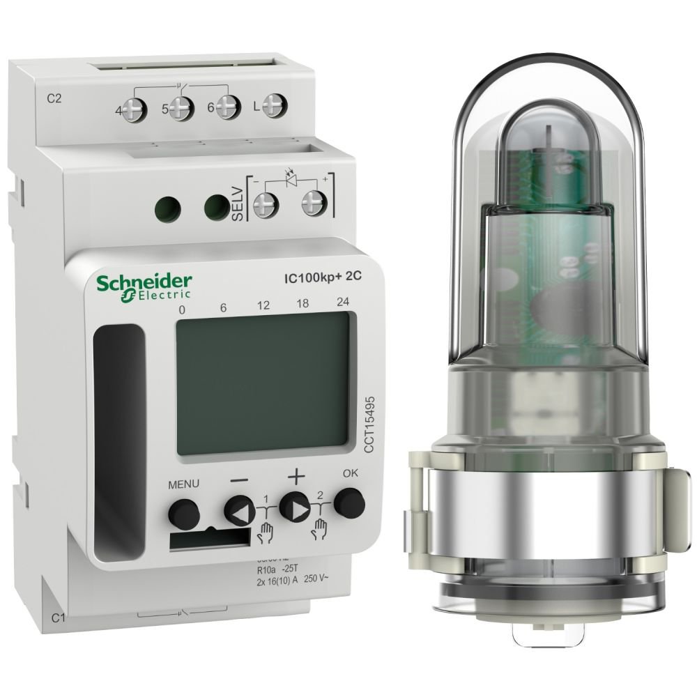 Întrerupator Crepuscular Schneider Acti9 IC100KP+