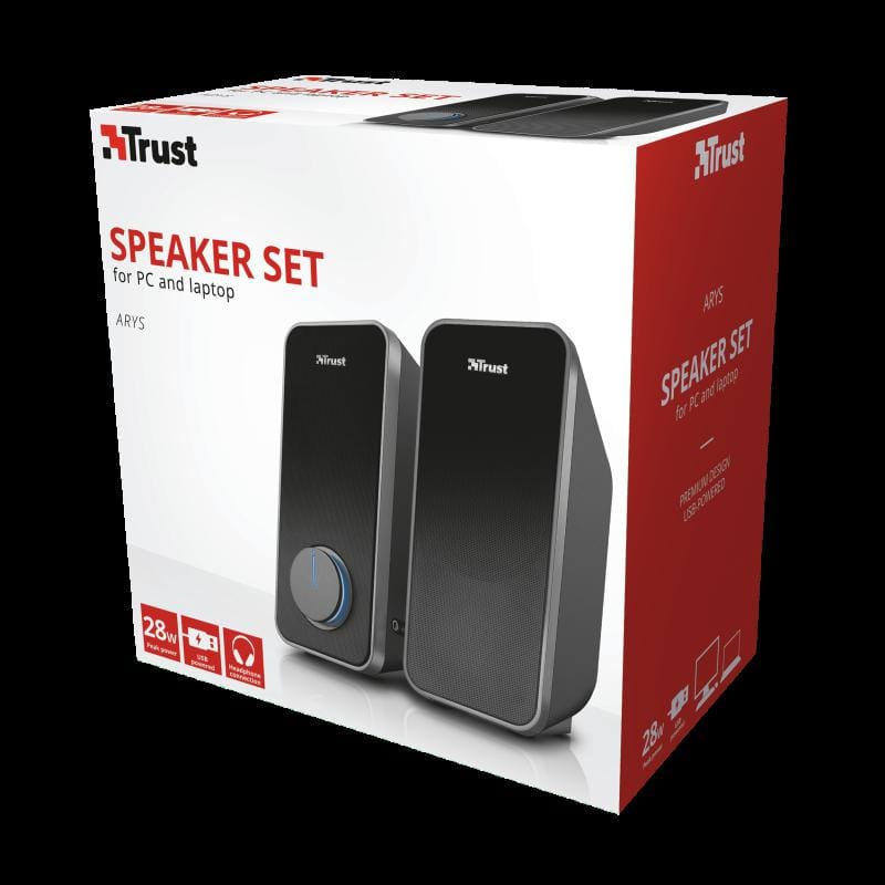 Boxe PC Trust Arys 2.0 - Sunet Stereo Clear, Conectare USB - imagine 7