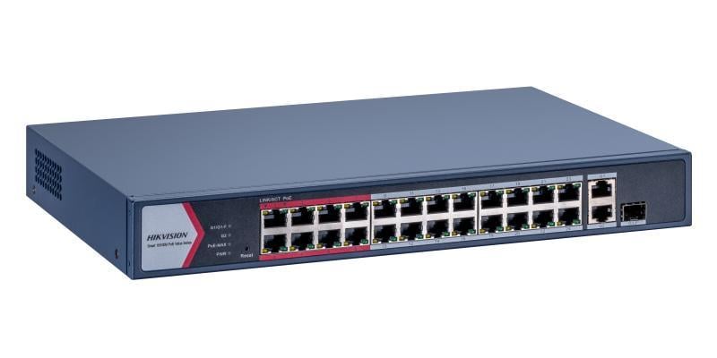 Switch PoE Hikvision 24 Porturi, 230W Total