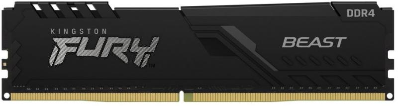 RAM Kingston Fury Beast 8GB DDR4 3200MHz CL16 Performanță Gaming - imagine 1