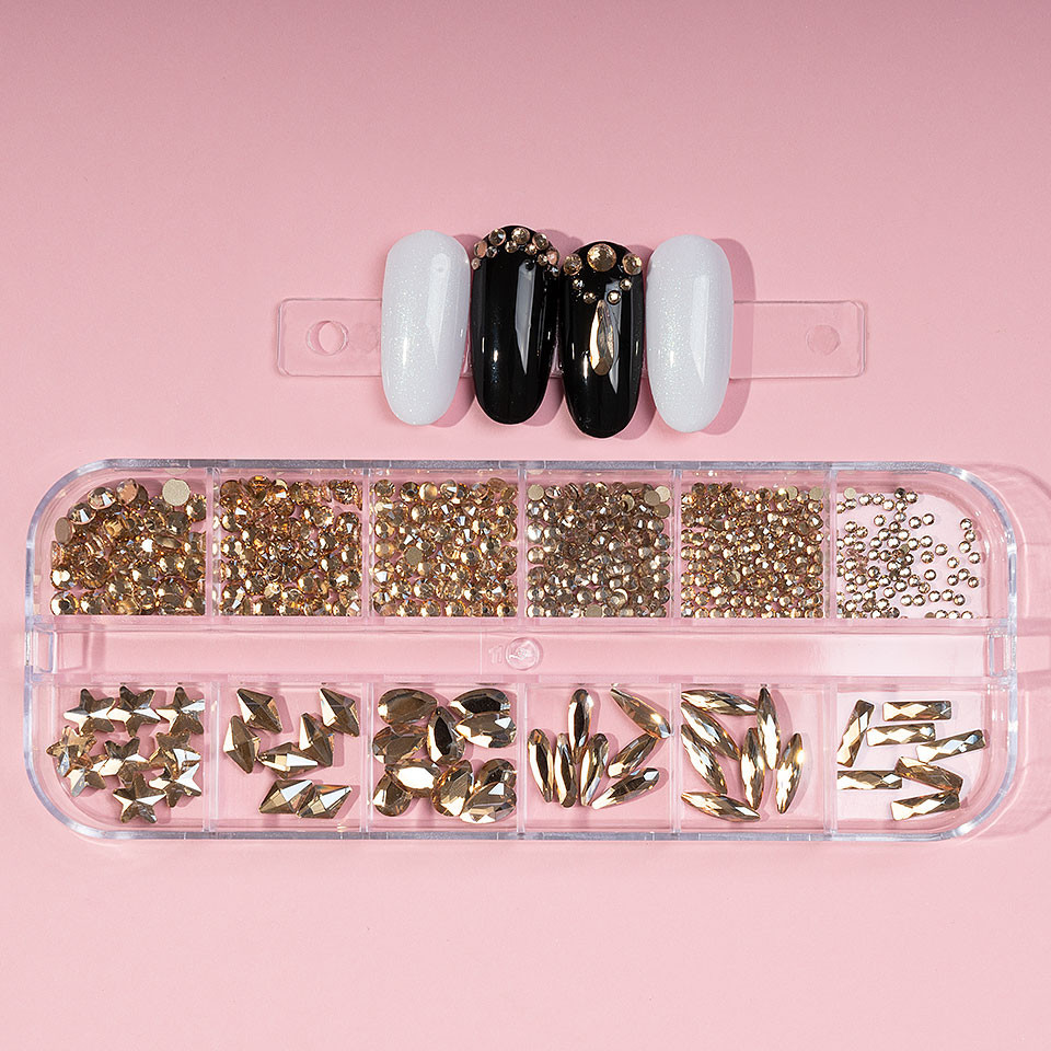 Strasuri Unghii LUXORISE Perfect Treasure - 12 Modele