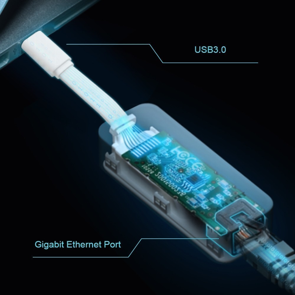 Adaptor TP-LINK UE300C USB-C la Gigabit Ethernet - imagine 5