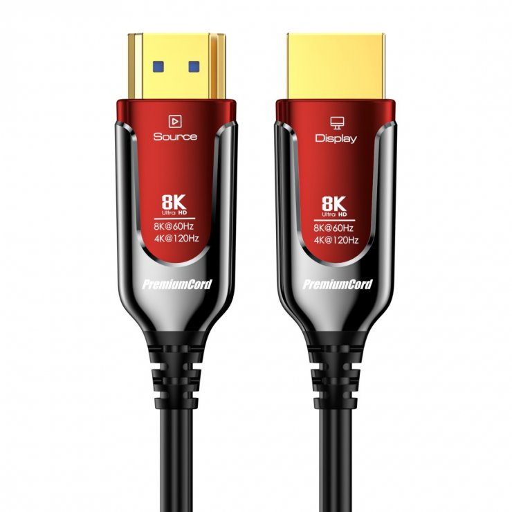 Cablu Optic HDMI 2.1 8K 15m Oem, semnal fără pierderi