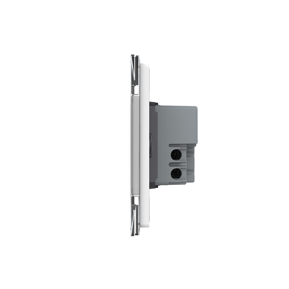 Întrerupător Dublu Touch Livolo, Sticlă, Iluminare LED - imagine 3