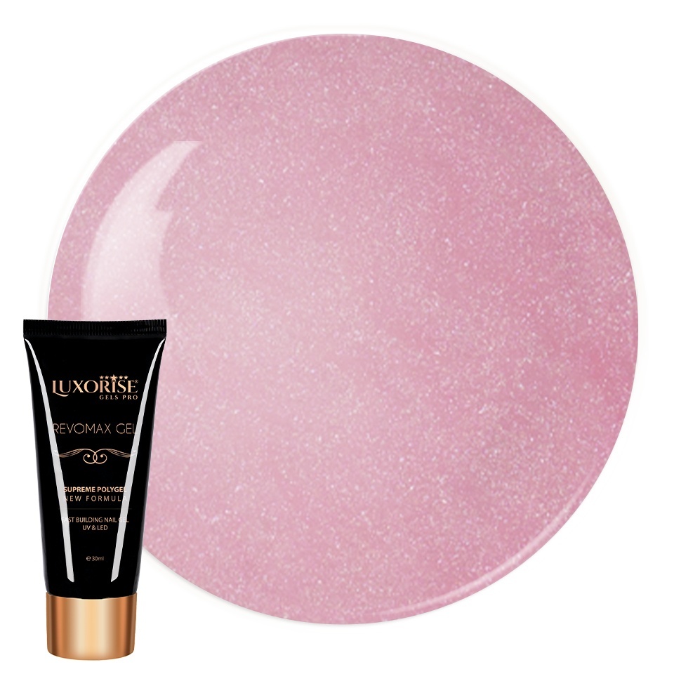 Polygel Luxorise Coral Mist 30ml - Unghii Rezistente
