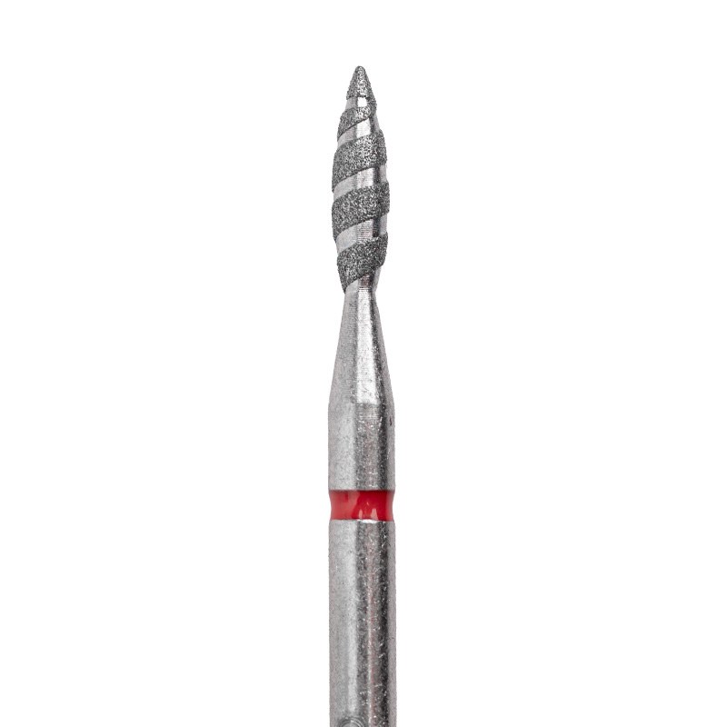Freză Diamant Flacără Tornado Fină 2x8 mm Nailshop