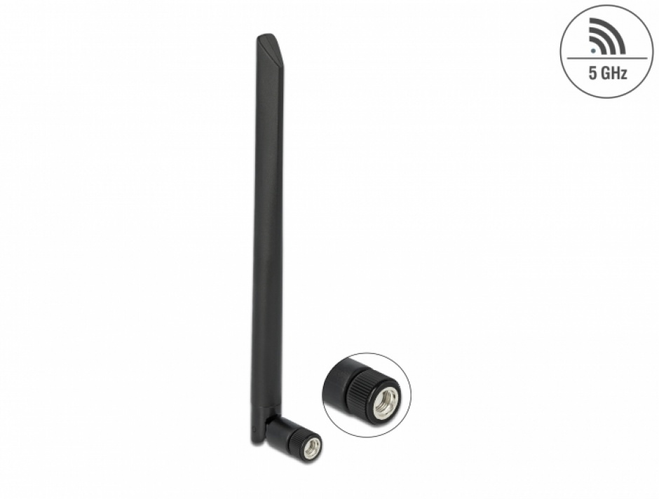 Antena WLAN 5dBi RP-SMA Dual Band Delock