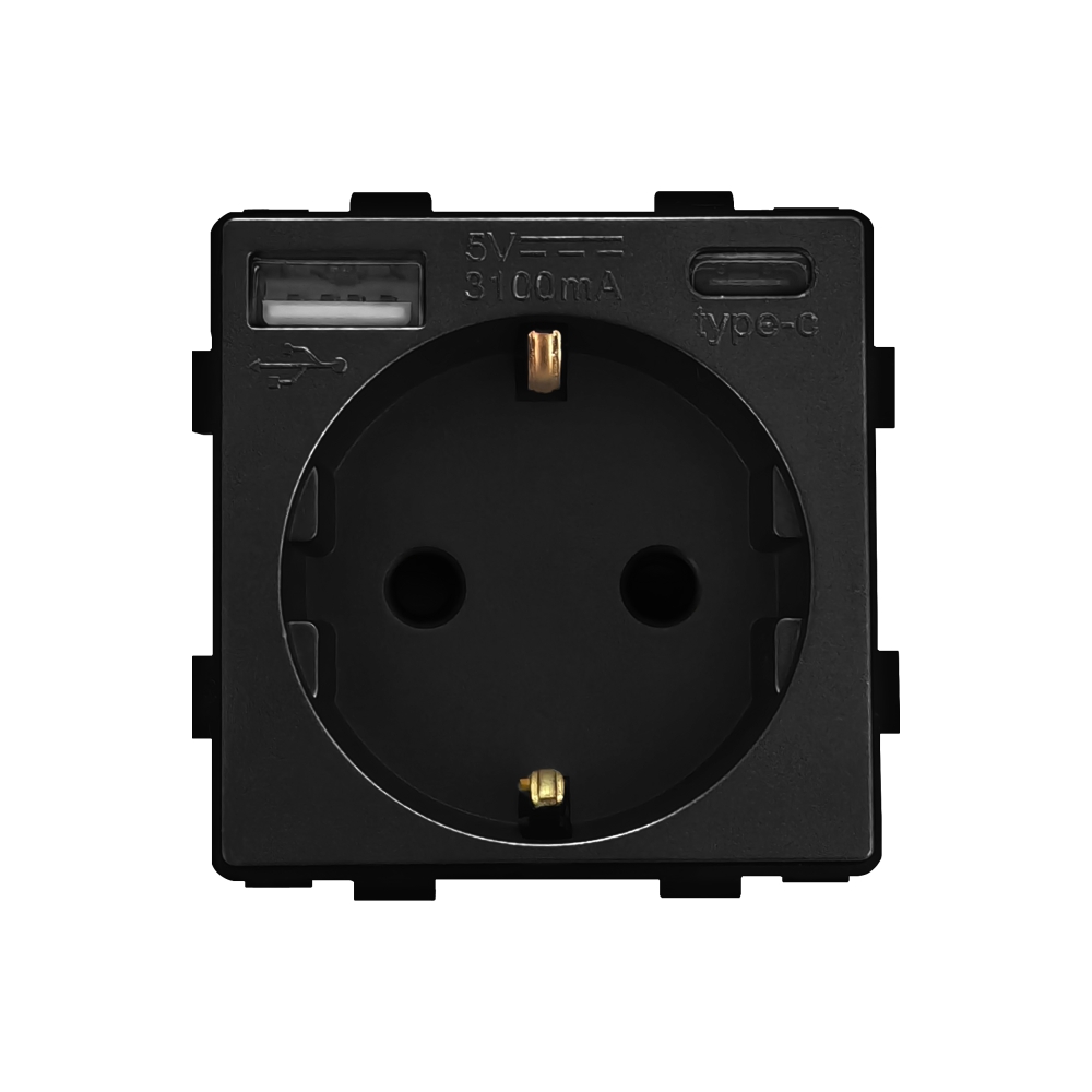 Modul Priza + USB-A + USB-C 20W LUXION - imagine 9