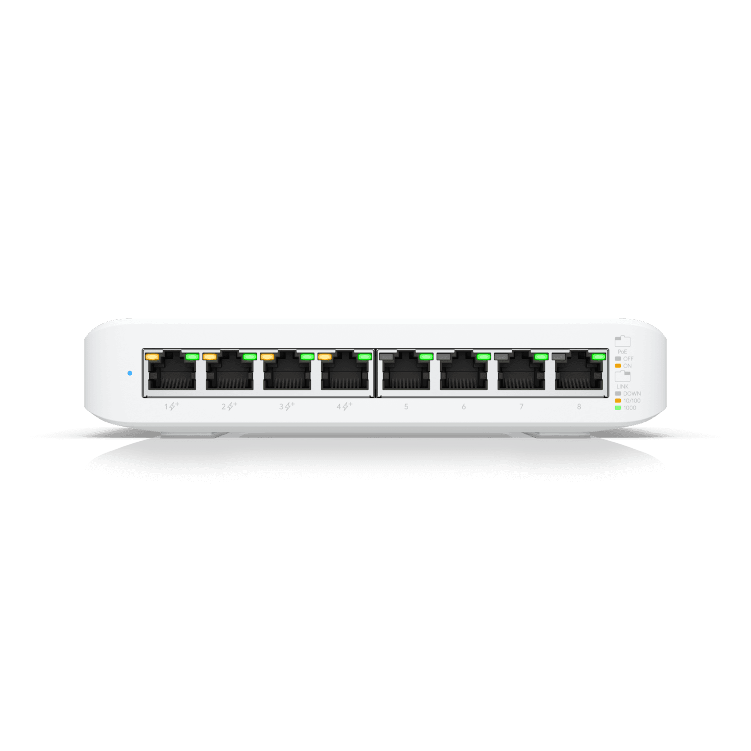 Switch UBIQUITI USW-LITE-8-POE 8 Porturi Gigabit PoE+ - imagine 2