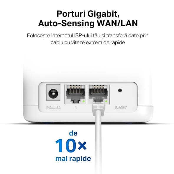Router Wireless MERCUSYS Halo H30G AC1300 Mesh, 3 unități - imagine 10